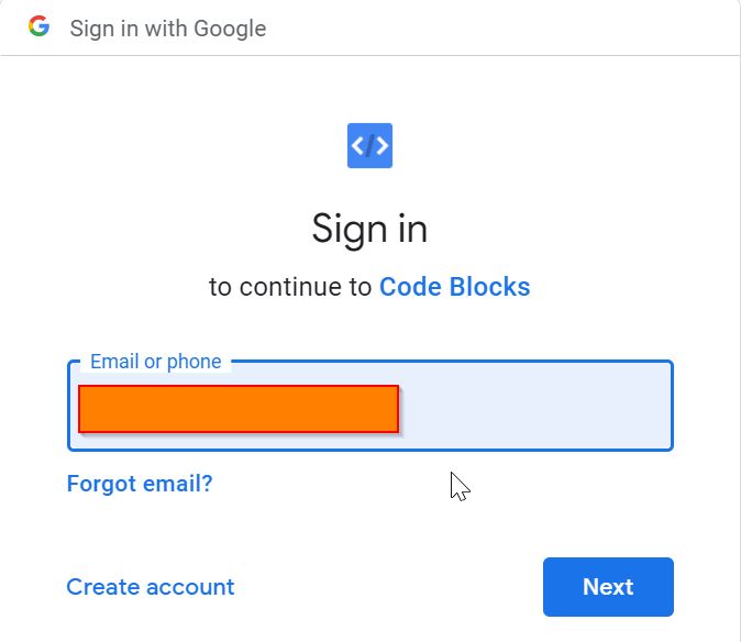 google doc add code block