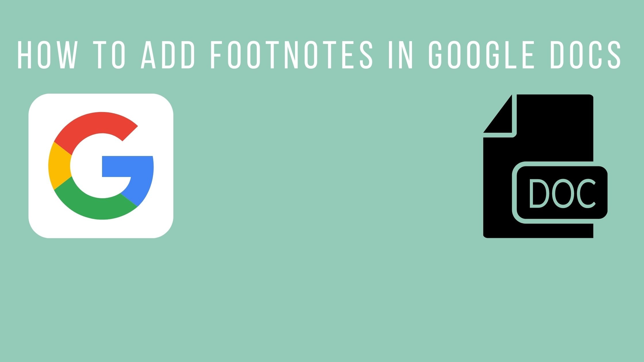 how to make a footnote google docs on second page