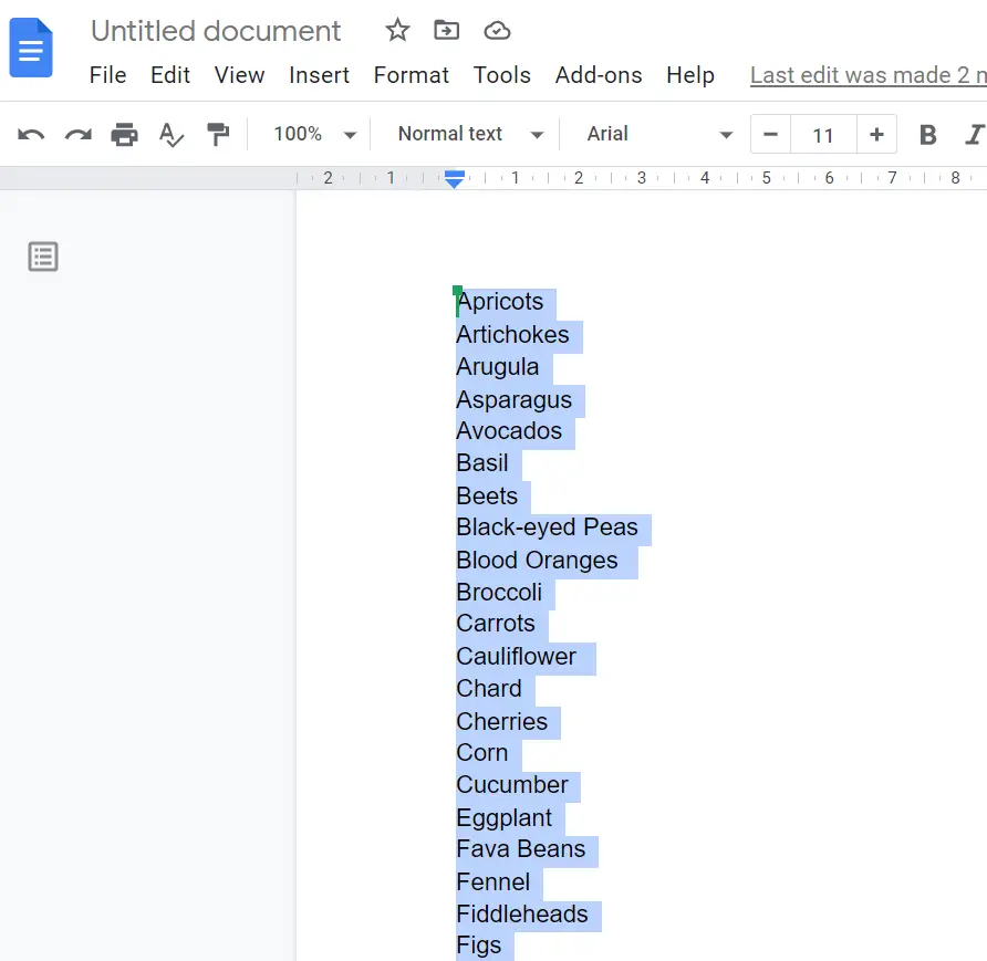 How To Sort A List Alphabetically In Google Docs Easy Guide 2021