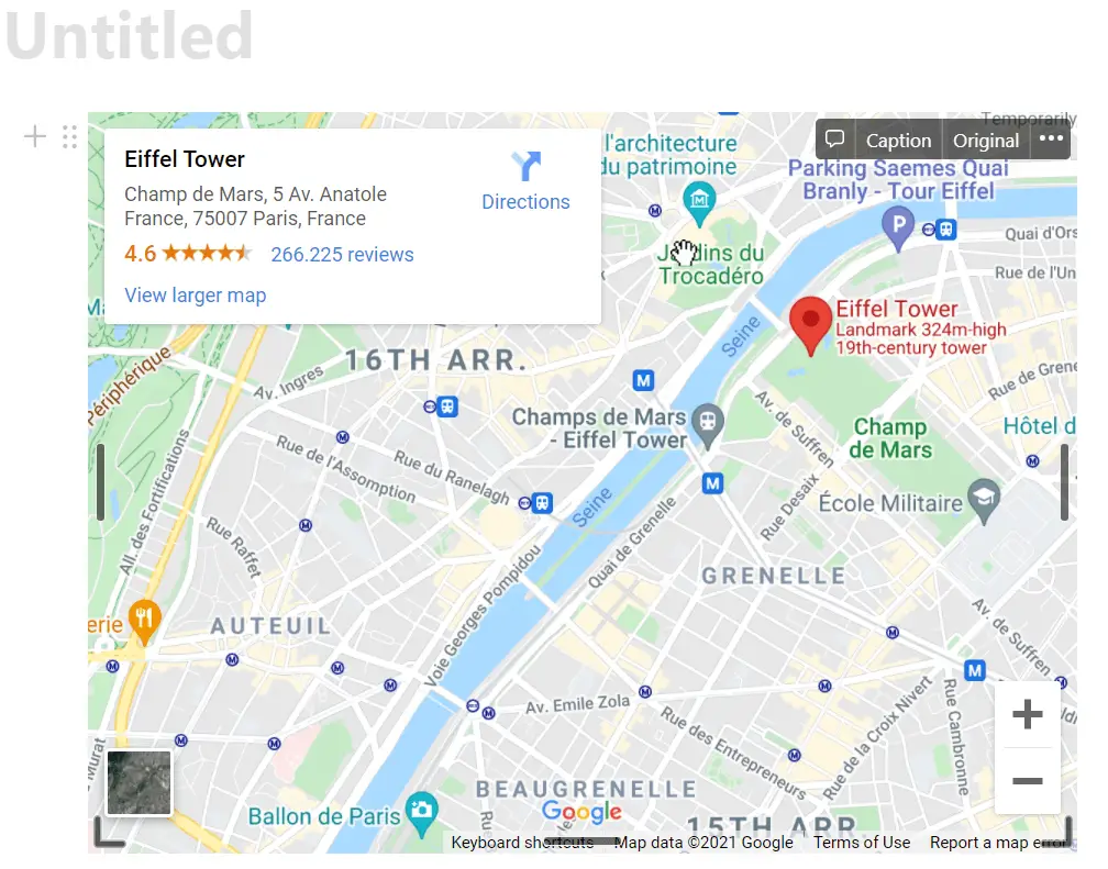 How to Embed a Google Map into Notion