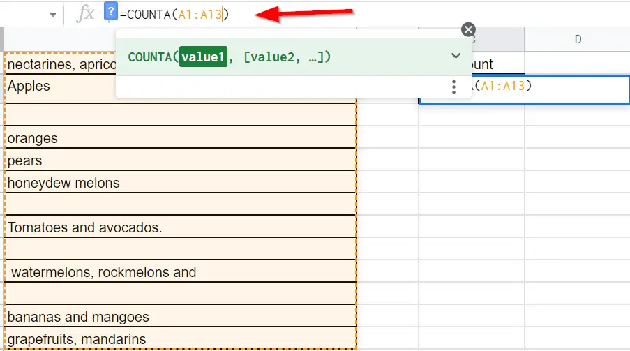 How To Count Non empty Cells In Google Sheets 3 Easy Methods 2022