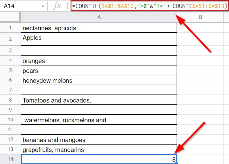 How To Count Non empty Cells In Google Sheets 3 Easy Methods 2022