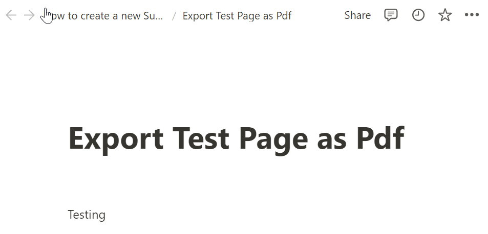 How to export a page as pdf in Notion