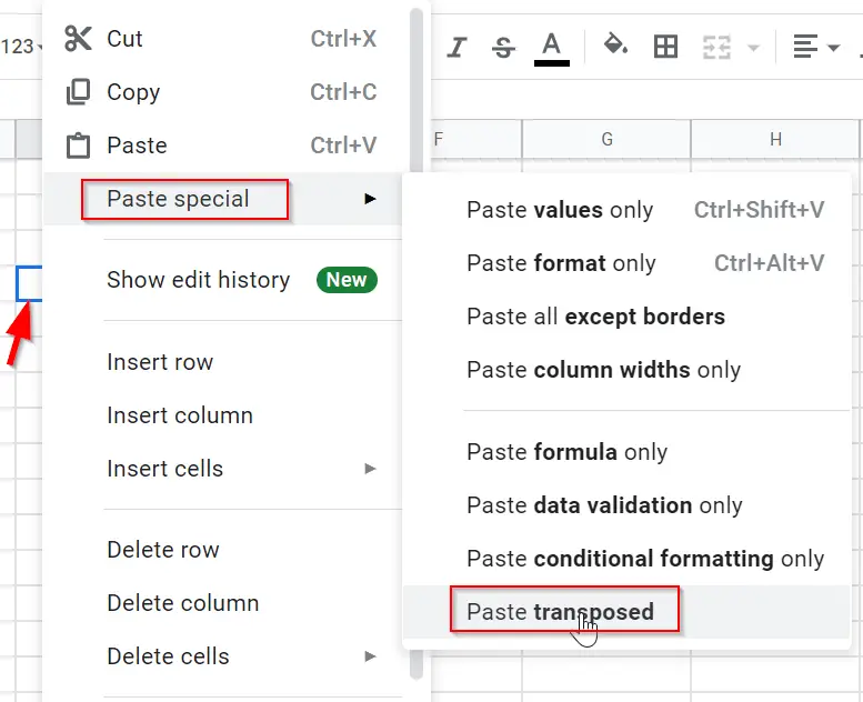 How To Transpose Data In Google Sheets