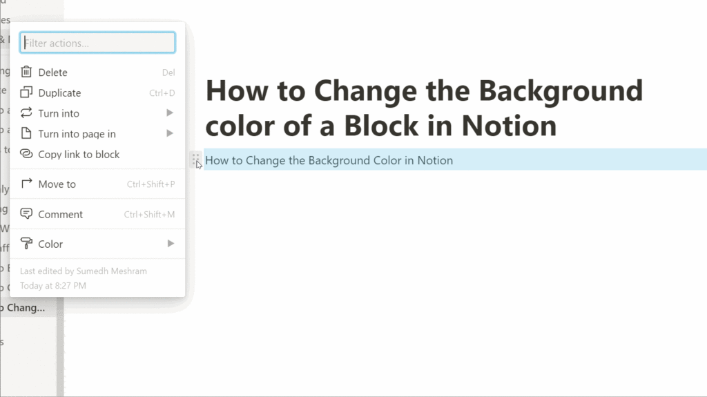 How to Change the Background Color in Notion