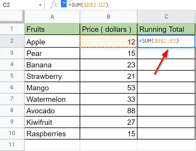 How To Get A Running Total In Google Sheets Easy Guide 2022