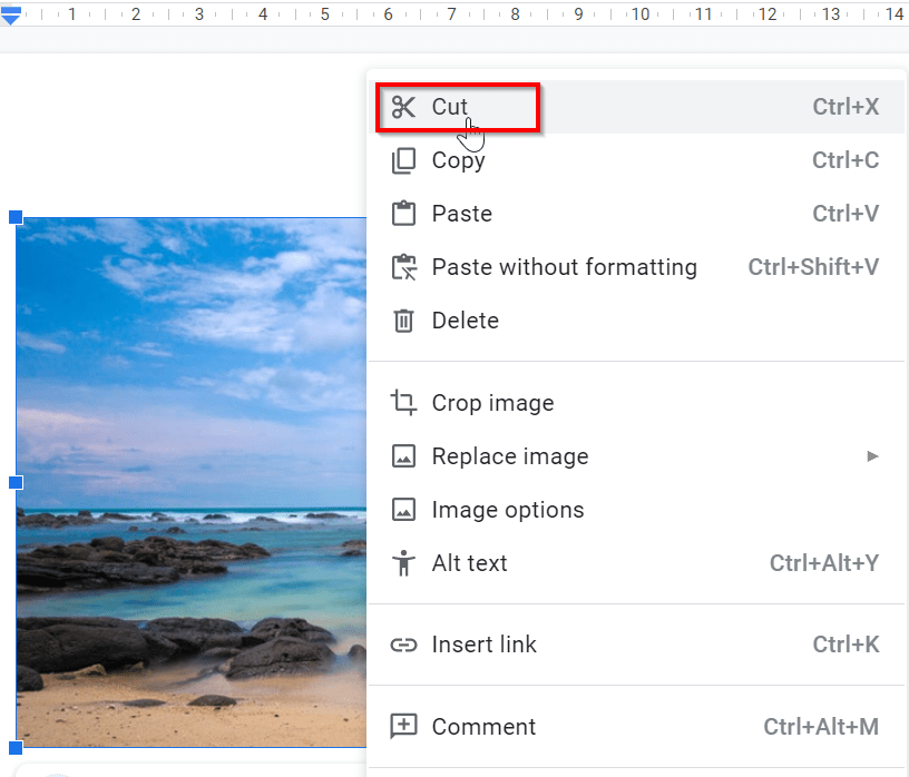 How to Flip an Image in Google docs