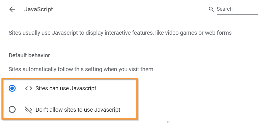 How to enable and disable Javascript in Chrome
