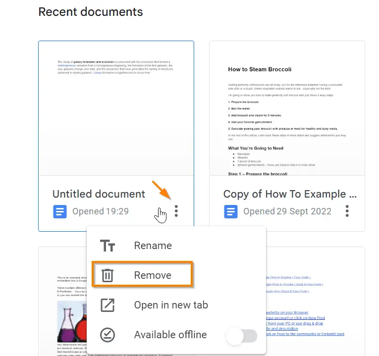 How to Delete a Google Doc
