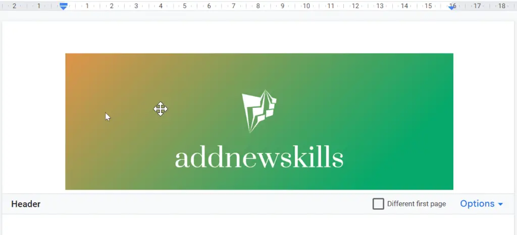 How to make a letterhead in Google Docs