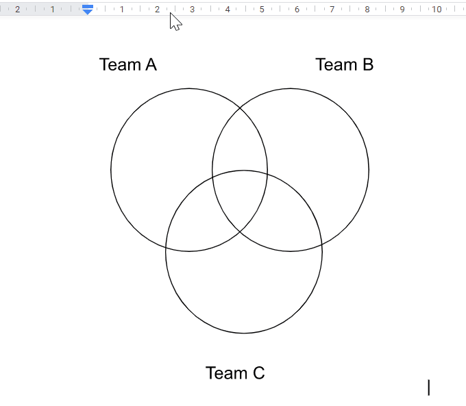 How to make a Venn Diagram on Google docs