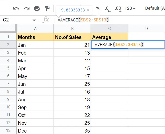 How to Add Average Line to Chart in Google Sheets