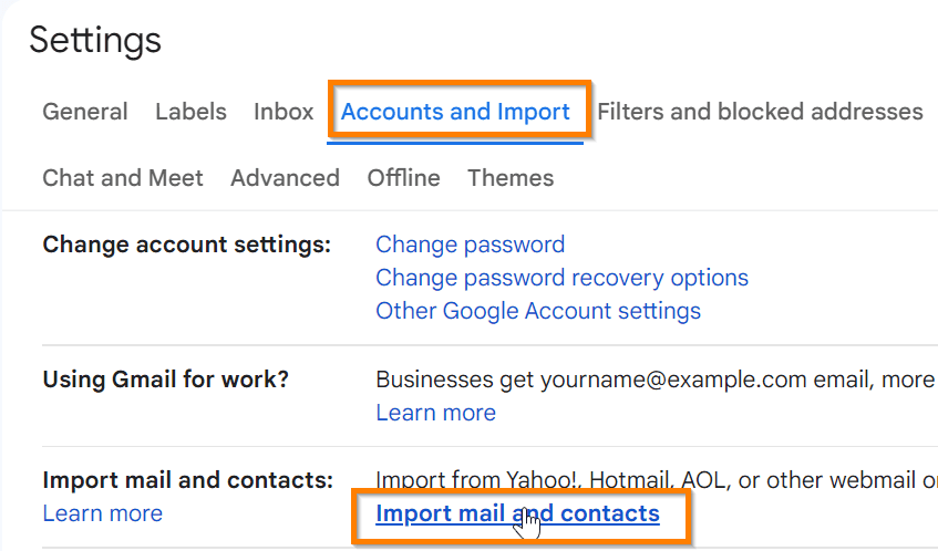 backup your Gmail inbox to another Gmail account