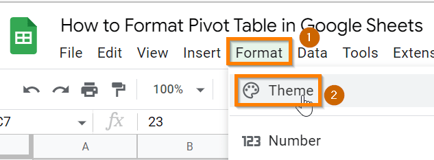 How to Format Pivot Tables in Google Sheets